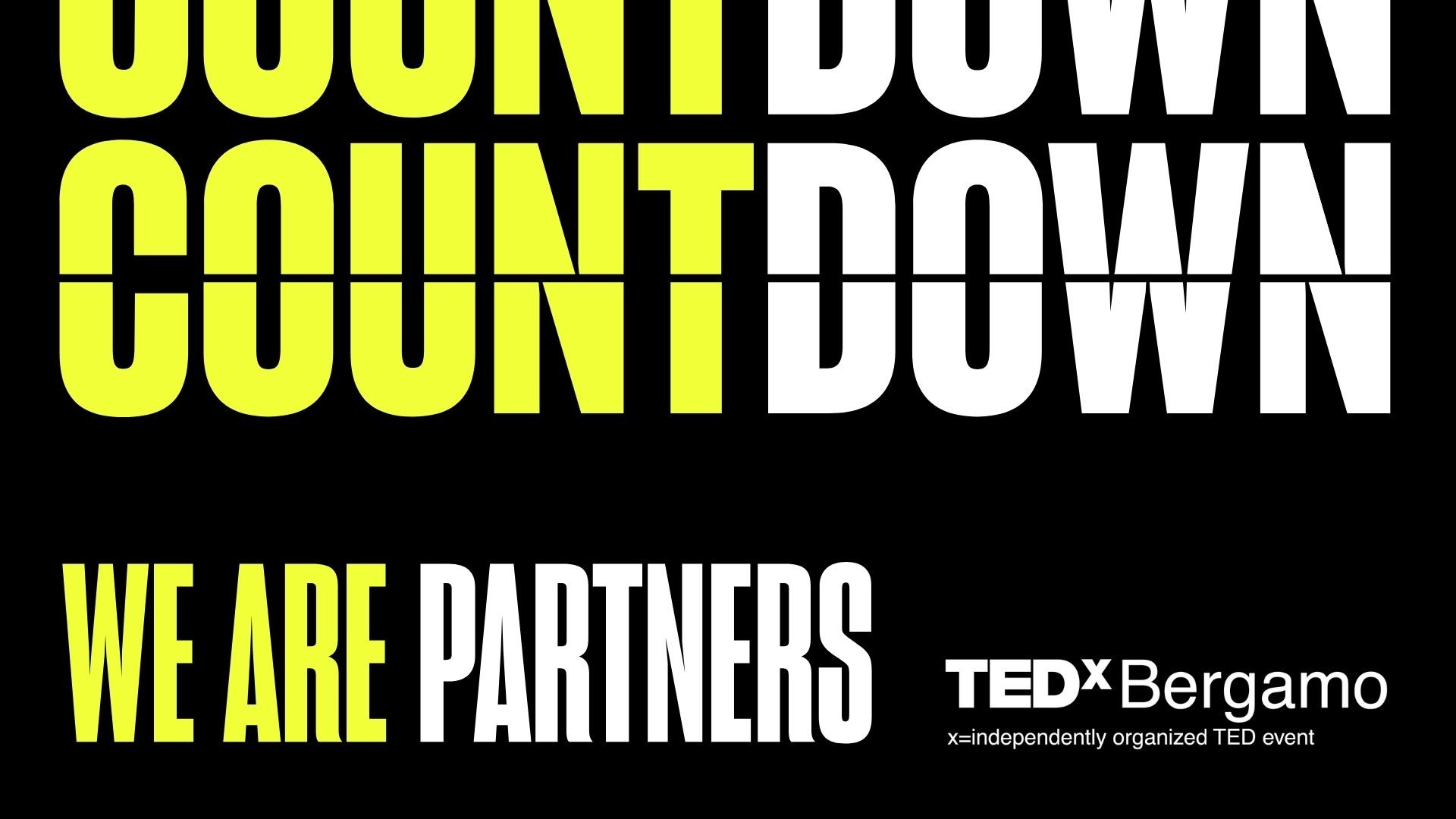 Siamo partner di TEDxBergamo – Countdown