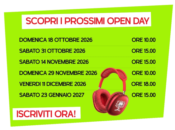 Open Day Scuole Superiori 2026/2027